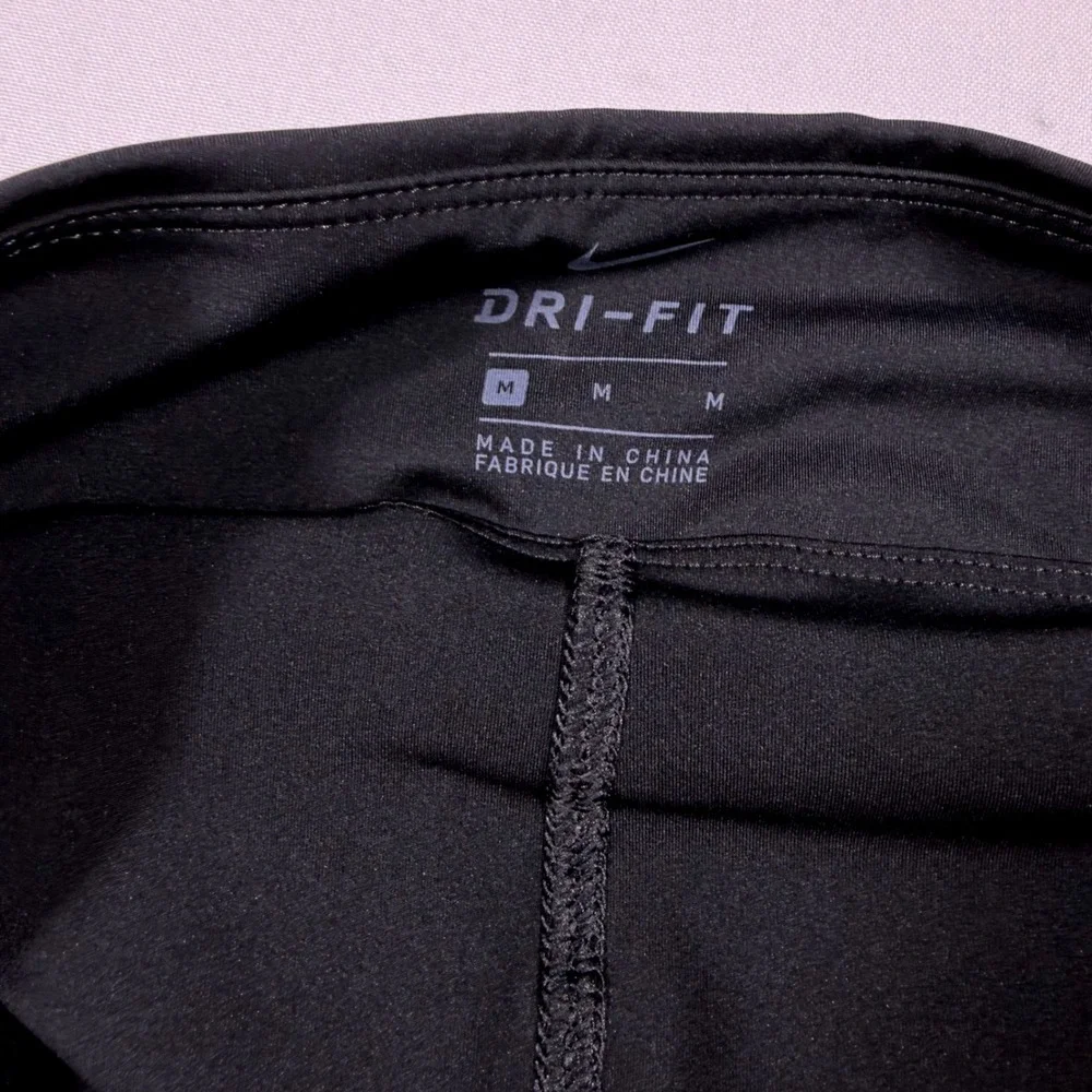 Nike Dri-FIT Black Pleated Tennis Skort Womens Medium Active Skirt with Shorts